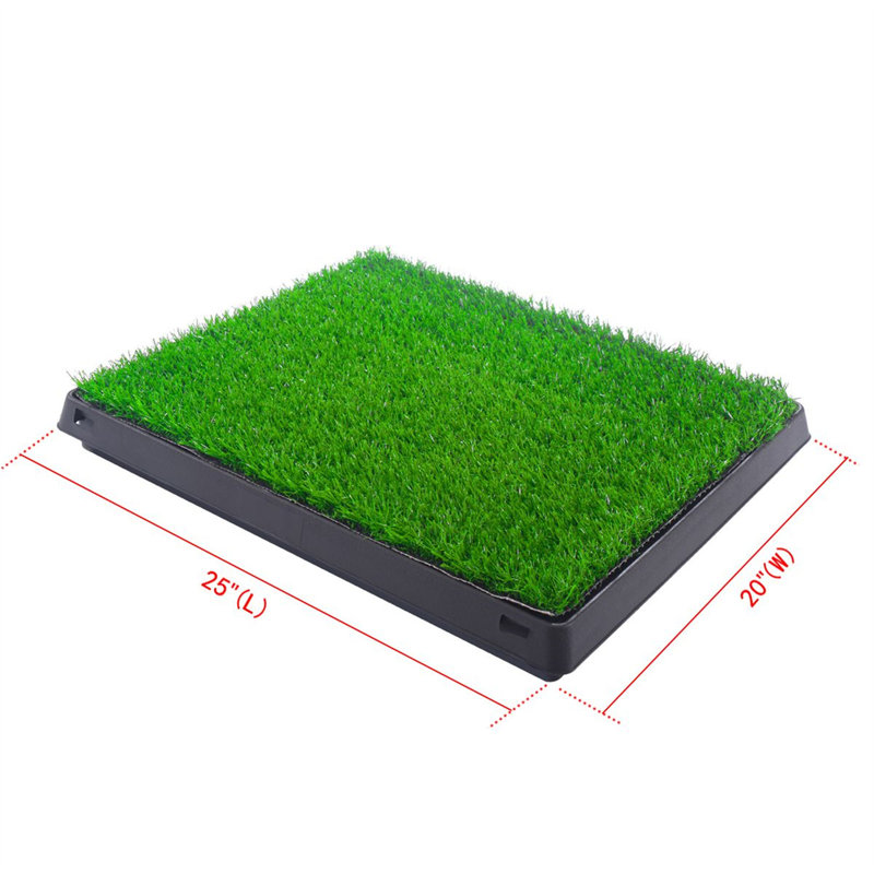 Tucker Murphy Pet™ Dog Grass Pad With Tray, Artificial Grass Mats